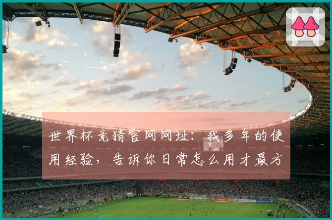 世界杯竞猜官网网址：我多年的使用经验，告诉你日常怎么用才最方便